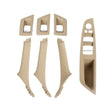 For BMW F10 / F18 5 Series 7pcs Car Inside Doors Handle Pull Trim Cover, Right Driving, 51417225874(Beige Yellow) - Door Handles by PMC TechLife | Online Shopping South Africa | PMC TechLife | Buy Now Pay Later Mobicred