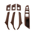 For BMW F10 / F18 5 Series 7pcs Car Inside Doors Handle Pull Trim Cover, Right Driving, 51417225874(Wine Red) - Door Handles by PMC TechLife | Online Shopping South Africa | PMC TechLife | Buy Now Pay Later Mobicred