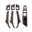 For BMW F10 / F18 5 Series 7pcs Car Inside Doors Handle Pull Trim Cover, Right Driving, 51417225874(Mocha Color) - Door Handles by PMC TechLife | Online Shopping South Africa | PMC TechLife | Buy Now Pay Later Mobicred