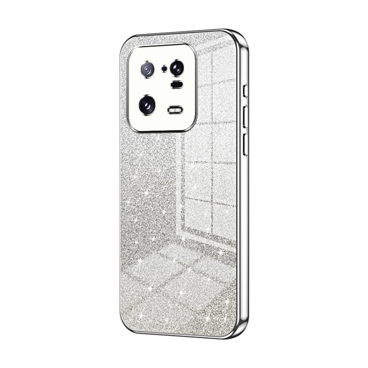 For Xiaomi 13 Pro Gradient Glitter Powder Electroplated Phone Case(Silver) - 13 Pro Cases by PMC TechLife | Online Shopping South Africa | PMC TechLife | Buy Now Pay Later Mobicred