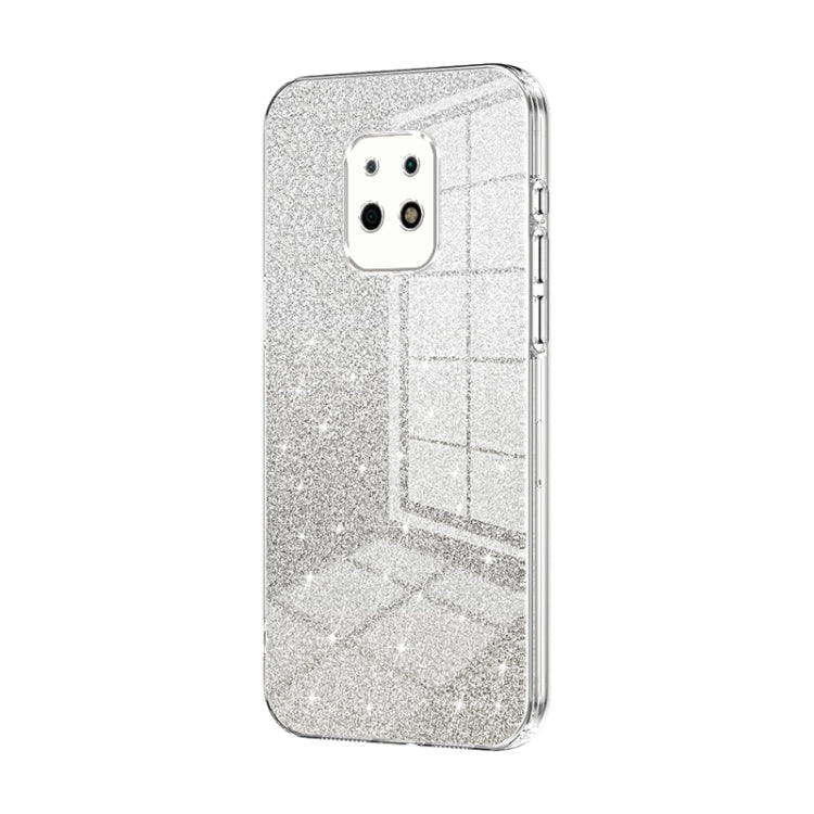 For Xiaomi Redmi 10X 5G Gradient Glitter Powder Electroplated Phone Case(Transparent) - Xiaomi Cases by PMC TechLife | Online Shopping South Africa | PMC TechLife | Buy Now Pay Later Mobicred