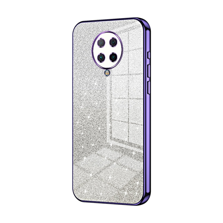 For Xiaomi Redmi K30 Pro / K30 Ultra Gradient Glitter Powder Electroplated Phone Case(Purple) - Xiaomi Cases by PMC TechLife | Online Shopping South Africa | PMC TechLife | Buy Now Pay Later Mobicred