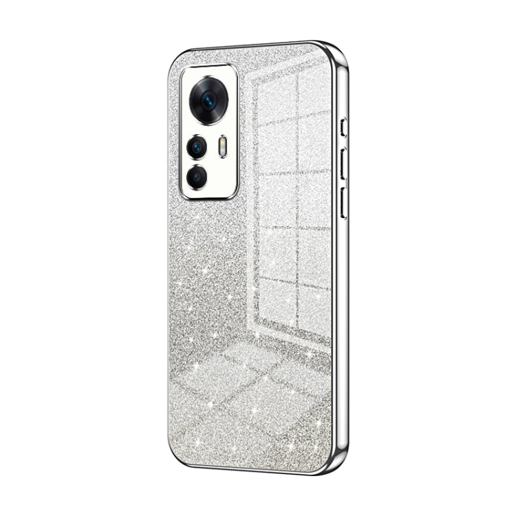 For Xiaomi Redmi K50 Ultra / Xiaomi 12T Gradient Glitter Powder Electroplated Phone Case(Silver) - Xiaomi Cases by PMC TechLife | Online Shopping South Africa | PMC TechLife | Buy Now Pay Later Mobicred