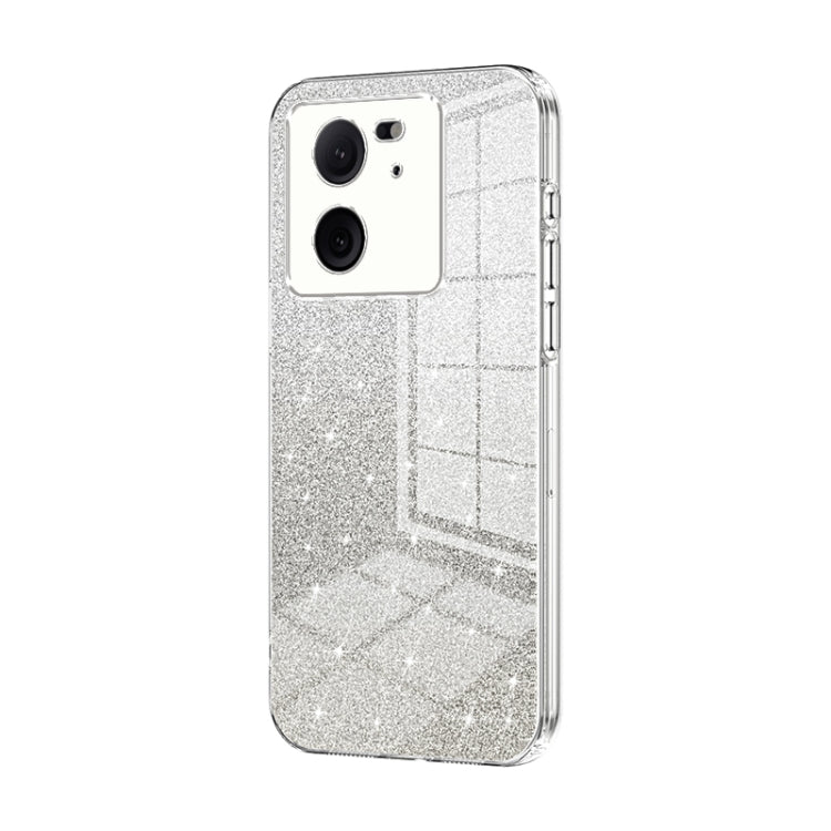 For Xiaomi Redmi K60 Ultra / Xiaomi 13T Gradient Glitter Powder Electroplated Phone Case(Transparent) - Redmi K60 Ultra Cases by PMC TechLife | Online Shopping South Africa | PMC TechLife | Buy Now Pay Later Mobicred