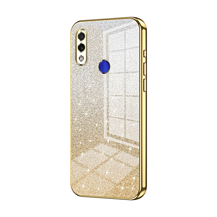 For Xiaomi Redmi Note 7 / Note 7 Pro Gradient Glitter Powder Electroplated Phone Case(Gold) - Xiaomi Cases by PMC TechLife | Online Shopping South Africa | PMC TechLife | Buy Now Pay Later Mobicred