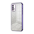 For Xiaomi Redmi Note 9 4G Gradient Glitter Powder Electroplated Phone Case(Purple) - Xiaomi Cases by PMC TechLife | Online Shopping South Africa | PMC TechLife | Buy Now Pay Later Mobicred