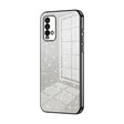 For Xiaomi Redmi Note 9 4G Gradient Glitter Powder Electroplated Phone Case(Black) - Xiaomi Cases by PMC TechLife | Online Shopping South Africa | PMC TechLife | Buy Now Pay Later Mobicred
