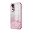 For Xiaomi Redmi Note 11 Global / Note 11S Gradient Glitter Powder Electroplated Phone Case(Pink) - Xiaomi Cases by PMC TechLife | Online Shopping South Africa | PMC TechLife | Buy Now Pay Later Mobicred