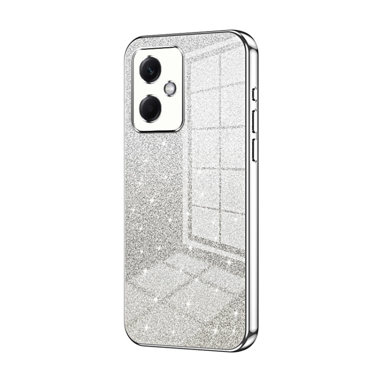 For Xiaomi Redmi Note 12R Pro Gradient Glitter Powder Electroplated Phone Case(Silver) - Xiaomi Cases by PMC TechLife | Online Shopping South Africa | PMC TechLife | Buy Now Pay Later Mobicred
