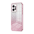 For Xiaomi Redmi Note 12 4G Gradient Glitter Powder Electroplated Phone Case(Pink) - Xiaomi Cases by PMC TechLife | Online Shopping South Africa | PMC TechLife | Buy Now Pay Later Mobicred