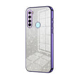 For Xiaomi Redmi Note 8 / Note 8 2021 Gradient Glitter Powder Electroplated Phone Case(Purple) - Xiaomi Cases by PMC TechLife | Online Shopping South Africa | PMC TechLife | Buy Now Pay Later Mobicred