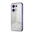For Xiaomi Redmi Note 13 4G Gradient Glitter Powder Electroplated Phone Case(Purple) - Note 13 Cases by PMC TechLife | Online Shopping South Africa | PMC TechLife | Buy Now Pay Later Mobicred