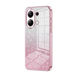For Xiaomi Redmi Note 13 4G Gradient Glitter Powder Electroplated Phone Case(Pink) - Note 13 Cases by PMC TechLife | Online Shopping South Africa | PMC TechLife | Buy Now Pay Later Mobicred