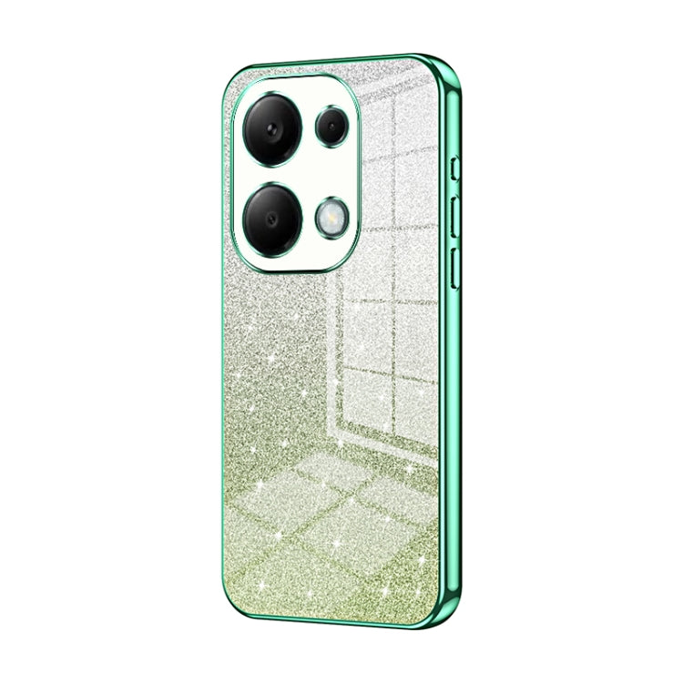 For Xiaomi Redmi Note 13 Pro 4G Gradient Glitter Powder Electroplated Phone Case(Green) - Note 13 Pro Cases by PMC TechLife | Online Shopping South Africa | PMC TechLife | Buy Now Pay Later Mobicred