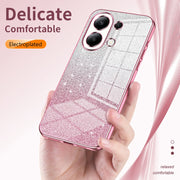 For Xiaomi Redmi K70 Ultra Gradient Glitter Powder Electroplated Phone Case(Silver)