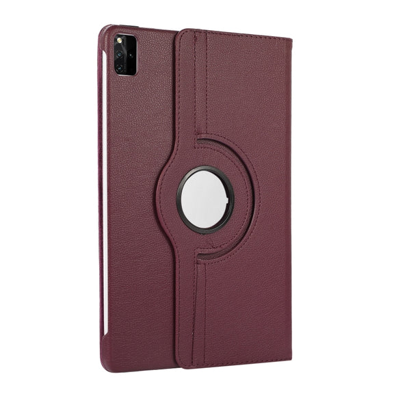 For Lenovo Tab M11 / Xiaoxin Pad 11 2024 360 Degree Rotation Litchi Texture Leather Tablet Case(Purple)