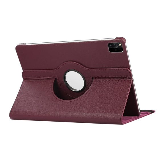 For Lenovo Tab M11 / Xiaoxin Pad 11 2024 360 Degree Rotation Litchi Texture Leather Tablet Case(Purple)