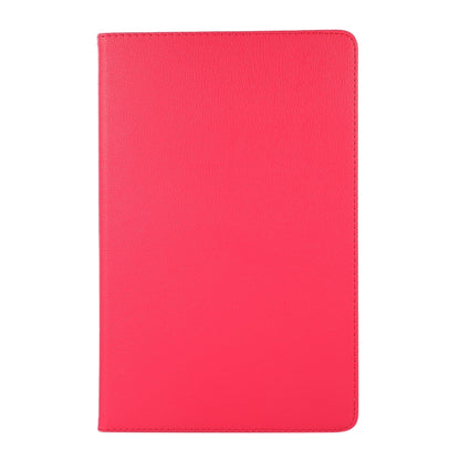 For Lenovo Tab M11 / Xiaoxin Pad 11 2024 360 Degree Rotation Litchi Texture Leather Tablet Case(Rose Red) - Lenovo by PMC Jewellery | Online Shopping South Africa | PMC Jewellery | Buy Now Pay Later Mobicred