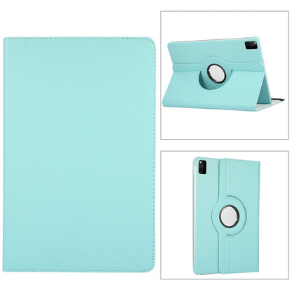 For Lenovo Tab M11 / Xiaoxin Pad 11 2024 360 Degree Rotation Litchi Texture Leather Tablet Case(Light Blue) - Lenovo by PMC Jewellery | Online Shopping South Africa | PMC Jewellery | Buy Now Pay Later Mobicred
