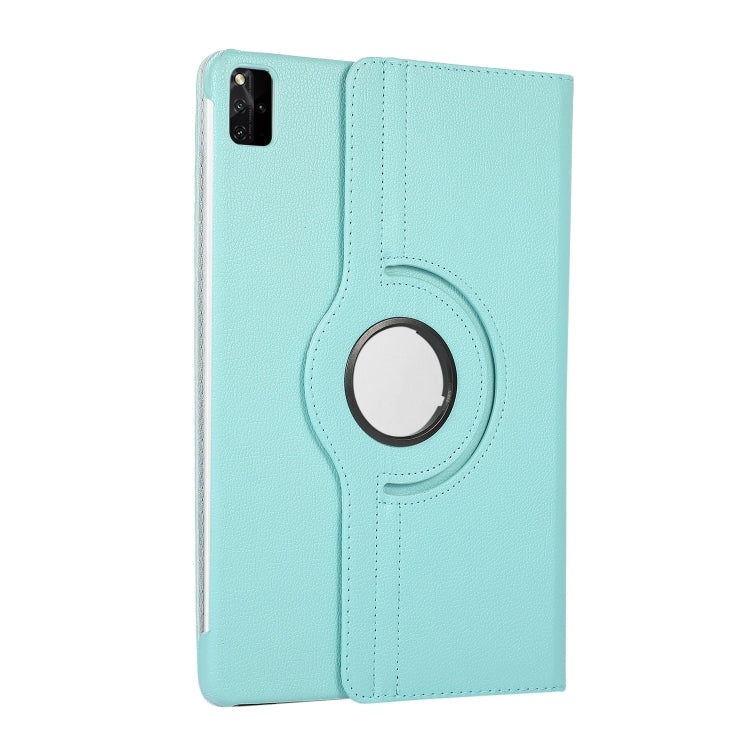 For Lenovo Tab M11 / Xiaoxin Pad 11 2024 360 Degree Rotation Litchi Texture Leather Tablet Case(Light Blue)