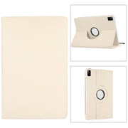 For Lenovo Tab M11 / Xiaoxin Pad 11 2024 360 Degree Rotation Litchi Texture Leather Tablet Case(White)
