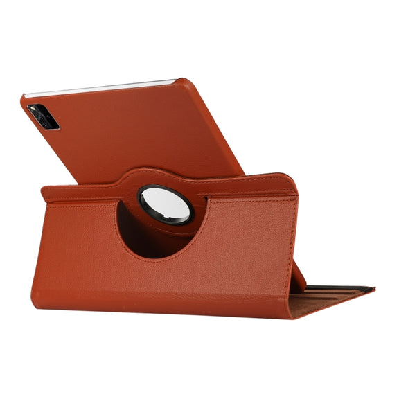 For Lenovo Tab M11 / Xiaoxin Pad 11 2024 360 Degree Rotation Litchi Texture Leather Tablet Case(White)