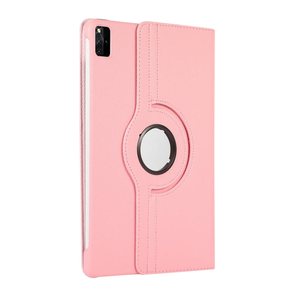 For Lenovo Tab M11 / Xiaoxin Pad 11 2024 360 Degree Rotation Litchi Texture Leather Tablet Case(Pink)