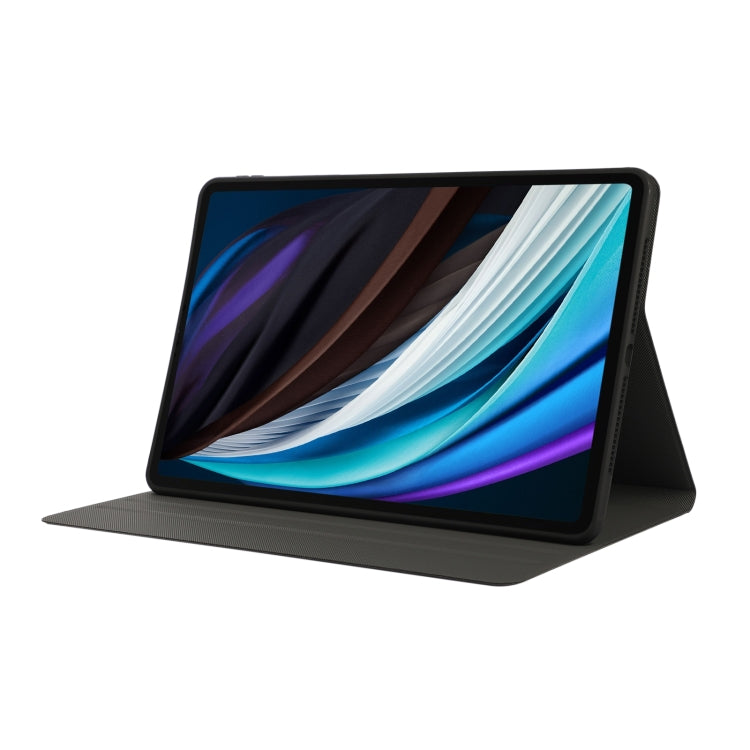 For Lenovo Tab M11 / Xiaoxin Pad 11 2024 Voltage Elastic Texture Flip Tablet Leather Case(Black)