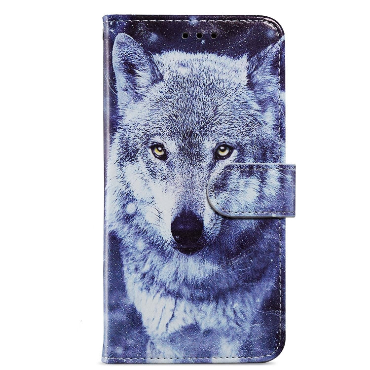 For Ulefone Note 14 Painted Pattern Horizontal Flip Leather Phone Case(White Wolf)