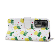 For Ulefone Note 14 Painted Pattern Horizontal Flip Leather Phone Case(Pineapple)