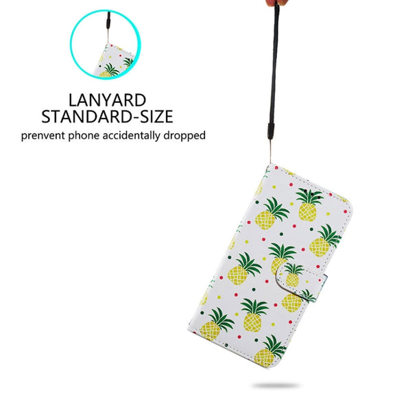 For Ulefone Note 14 Painted Pattern Horizontal Flip Leather Phone Case(Pineapple)