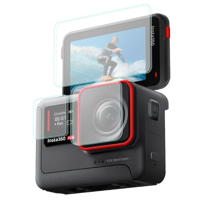 For Insta360 Ace Sunnylife 3 in 1 Rear & Front Screen Lens Explosion proof Film(2 Sets) - Protective Film & Stickers by Sunnylife | Online Shopping South Africa | PMC TechLife | Buy Now Pay Later Mobicred