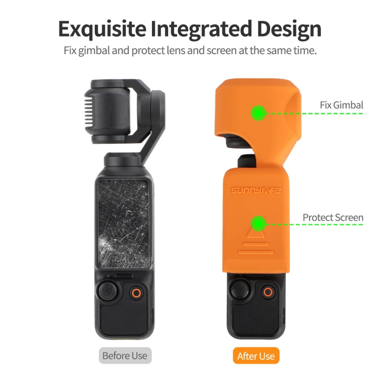 For DJI Osmo Pocket 3 Sunnylife OP3-BHT746 Silicone Protective Case(Orange) - Case & Bags by Sunnylife | Online Shopping South Africa | PMC TechLife | Buy Now Pay Later Mobicred