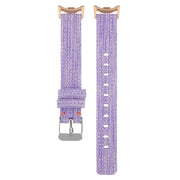 For Xiaomi Mi Band 8 Nylon Canvas Watch Band(Lavender Purple)