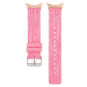 For Google Pixel Watch 2 / Pixel Watch Nylon Canvas Watch Band(Pink)