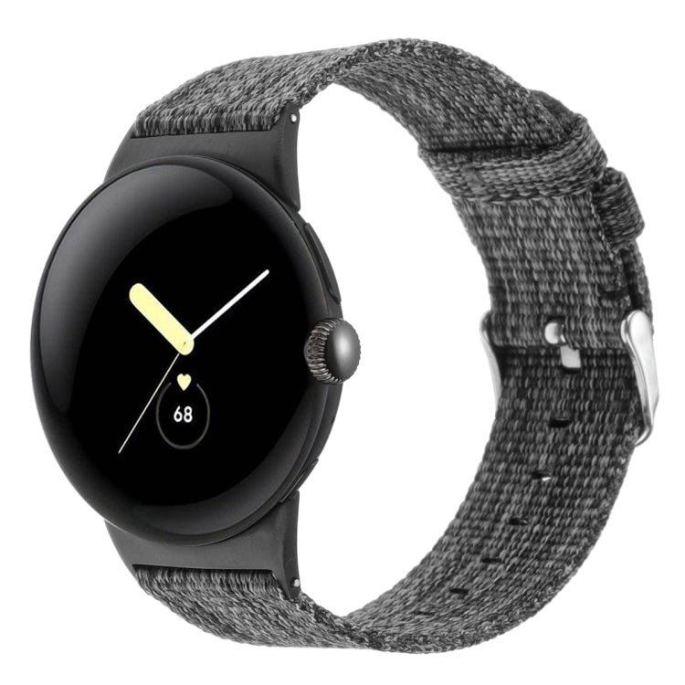 For Google Pixel Watch 2 / Pixel Watch Nylon Canvas Watch Band(Grey) - free shipping - PMc TechLife - Order now!