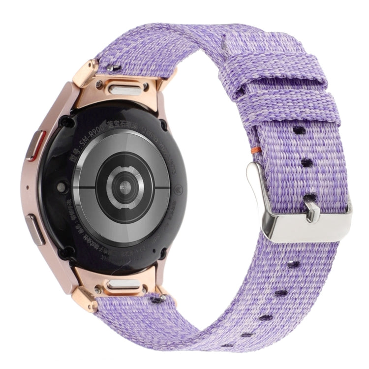 For Samsung Galaxy Watch6/6 Classic/5/5 Pro Nylon Canvas Watch Band(Lavender Purple) - free shipping - PMc TechLife - Order now!