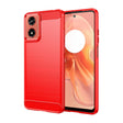 For Motorola Moto G04 Carbon Fiber Brushed Texture TPU Phone Case(Red) - free shipping - PMC TechLife - Order now!