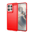 For Motorola Edge 50 Pro Carbon Fiber Brushed Texture TPU Phone Case(Red) - free shipping - PMC TechLife - Order now!