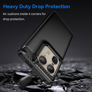 For Motorola Edge 50 Ultra Carbon Fiber Brushed Texture TPU Phone Case(Black)