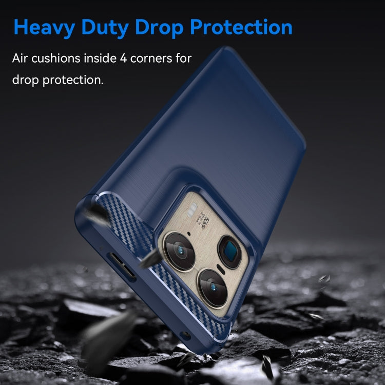 For Motorola Edge 50 Ultra Carbon Fiber Brushed Texture TPU Phone Case(Blue) - free shipping - PMC TechLife - Order now!
