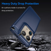 For Motorola Moto X50 Ultra Carbon Fiber Brushed Texture TPU Phone Case(Blue)