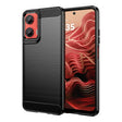 For Motorola Moto G35 5G Carbon Fiber Brushed Texture TPU Phone Case(Black) - free shipping - PMC TechLife - Order now!