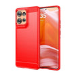 For Motorola Edge 50 Carbon Fiber Brushed Texture TPU Phone Case(Red) - free shipping - PMC TechLife - Order now!