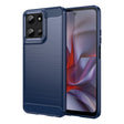 For Motorola Moto G 5G 2025 Carbon Fiber Brushed Texture TPU Phone Case(Blue) - free shipping - PMC TechLife - Order now!