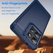 For Motorola Moto G Power 2025 Carbon Fiber Brushed Texture TPU Phone Case(Blue)