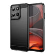 For Motorola Moto G15 Carbon Fiber Brushed Texture TPU Phone Case(Black) - free shipping - PMC TechLife - Order now!