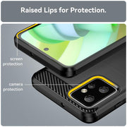 For Motorola Moto G Power 2023 Carbon Fiber Brushed Texture TPU Phone Case(Black)