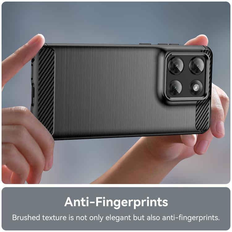 For Motorola Moto G Stylus 5G 2025 Carbon Fiber Brushed Texture TPU Phone Case(Black)