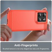 For Motorola Moto G Stylus 5G 2025 Carbon Fiber Brushed Texture TPU Phone Case(Red)